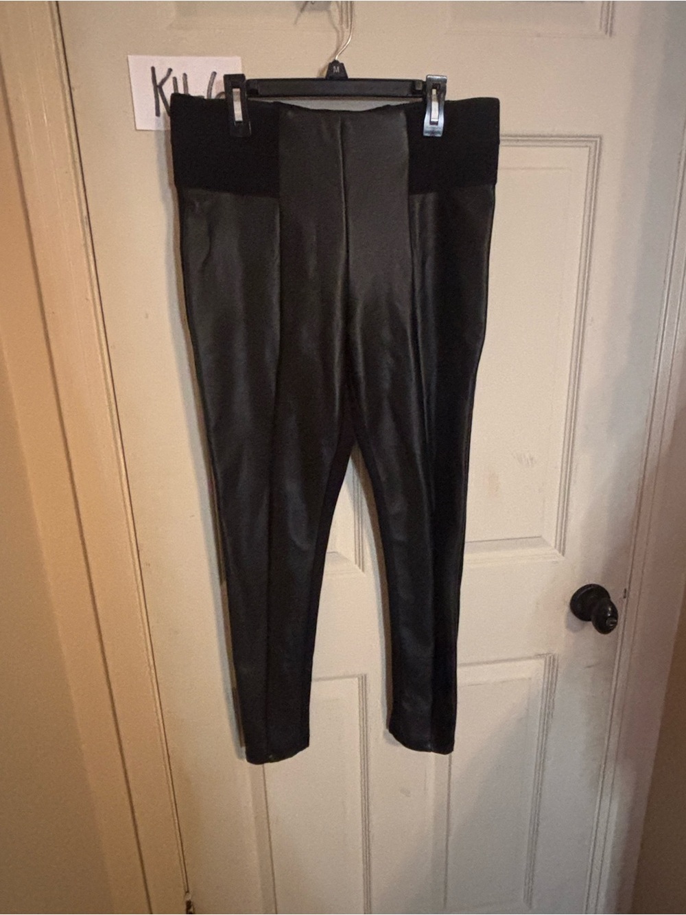 Worthington Black Faux Leather Leggings